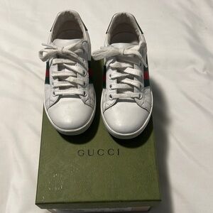 Gucci Kids White Sneakers